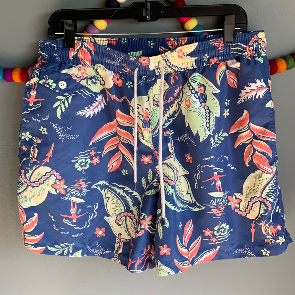 Polo Ralph Lauren Hawaiian print swim trunks